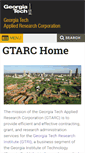 Mobile Screenshot of gtarc.gatech.edu