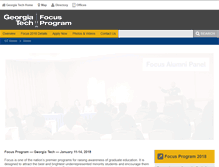 Tablet Screenshot of focus.gatech.edu