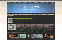 Tablet Screenshot of crablab.gatech.edu