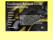 Tablet Screenshot of goodismanlab.biology.gatech.edu