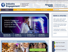 Tablet Screenshot of industry.gatech.edu