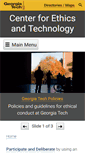 Mobile Screenshot of ethics.gatech.edu