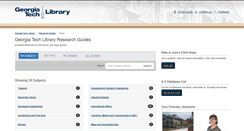 Desktop Screenshot of libguides.gatech.edu