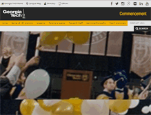 Tablet Screenshot of commencement.gatech.edu