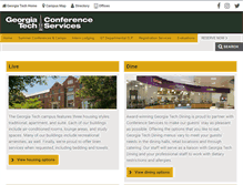 Tablet Screenshot of conference.gatech.edu
