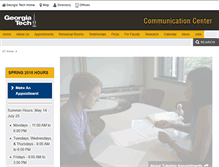 Tablet Screenshot of communicationcenter.gatech.edu
