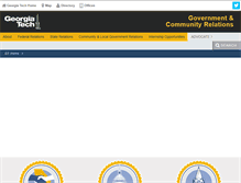 Tablet Screenshot of gov.gatech.edu