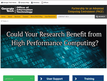 Tablet Screenshot of pace.gatech.edu