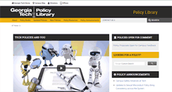 Desktop Screenshot of facultyhandbook.gatech.edu