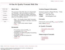Tablet Screenshot of forecast.ce.gatech.edu