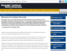 Tablet Screenshot of diversity.gatech.edu