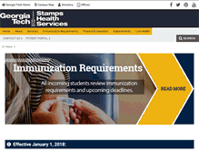Tablet Screenshot of health.gatech.edu