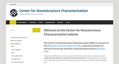 Desktop Screenshot of cncf.nanoscience.gatech.edu