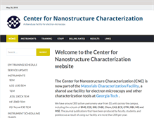 Tablet Screenshot of cncf.nanoscience.gatech.edu