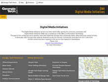 Tablet Screenshot of media.gatech.edu