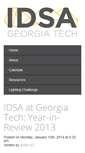 Mobile Screenshot of idsa.gatech.edu