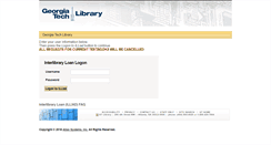 Desktop Screenshot of illiad.library.gatech.edu