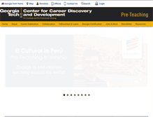 Tablet Screenshot of preteaching.gatech.edu