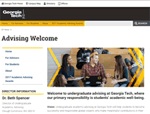 Tablet Screenshot of advising.gatech.edu