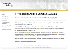 Tablet Screenshot of charitable.gatech.edu