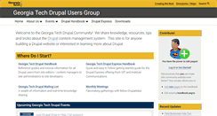 Desktop Screenshot of drupal.gatech.edu