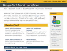 Tablet Screenshot of drupal.gatech.edu