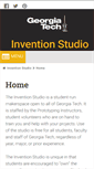 Mobile Screenshot of inventionstudio.gatech.edu
