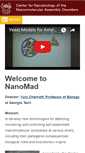 Mobile Screenshot of nanomad.gatech.edu