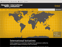Tablet Screenshot of global.gatech.edu