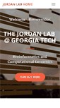 Mobile Screenshot of jordan.biology.gatech.edu