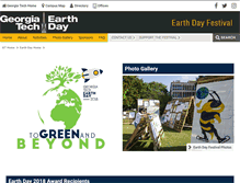 Tablet Screenshot of earthday.gatech.edu
