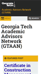 Mobile Screenshot of gtaan.gatech.edu