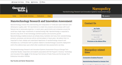 Desktop Screenshot of nanopolicy.gatech.edu