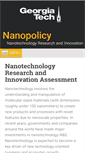 Mobile Screenshot of nanopolicy.gatech.edu