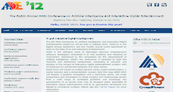 Desktop Screenshot of aiide12.gatech.edu