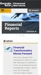 Mobile Screenshot of fin-services.gatech.edu