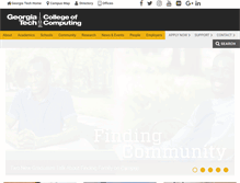 Tablet Screenshot of cc.gatech.edu