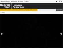 Tablet Screenshot of honorsprogram.gatech.edu