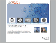 Tablet Screenshot of biomath.gatech.edu