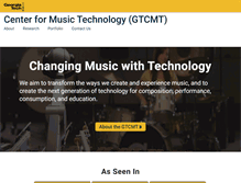 Tablet Screenshot of gtcmt.gatech.edu