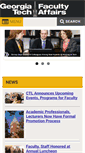 Mobile Screenshot of facultyaffairs.gatech.edu