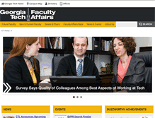 Tablet Screenshot of facultyaffairs.gatech.edu