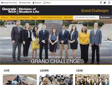 Tablet Screenshot of grandchallenges.gatech.edu