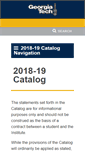 Mobile Screenshot of catalog.gatech.edu