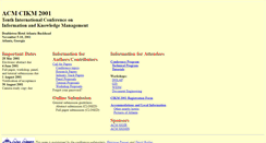 Desktop Screenshot of cikm2001.cc.gatech.edu