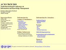 Tablet Screenshot of cikm2001.cc.gatech.edu