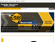 Tablet Screenshot of buzzcard.gatech.edu