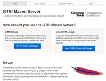 Tablet Screenshot of maven.gtri.gatech.edu