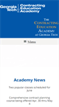 Mobile Screenshot of contractingacademy.gatech.edu