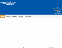 Tablet Screenshot of contractingacademy.gatech.edu